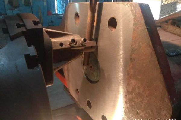 Machning of Rudder Palm Plate for Cement Carrier Vessel. (2)