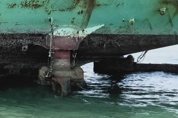 Lashing of Rudders